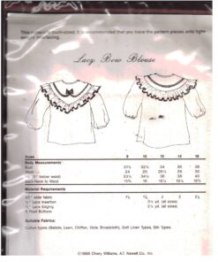Chery Williams Lacy Bow Blouse 1