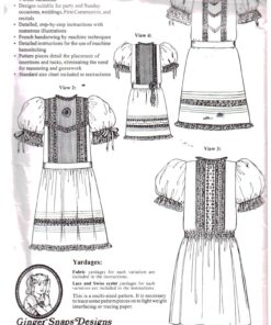 Ginger Snaps Designs The Victorian Drop Waist Dress A 1