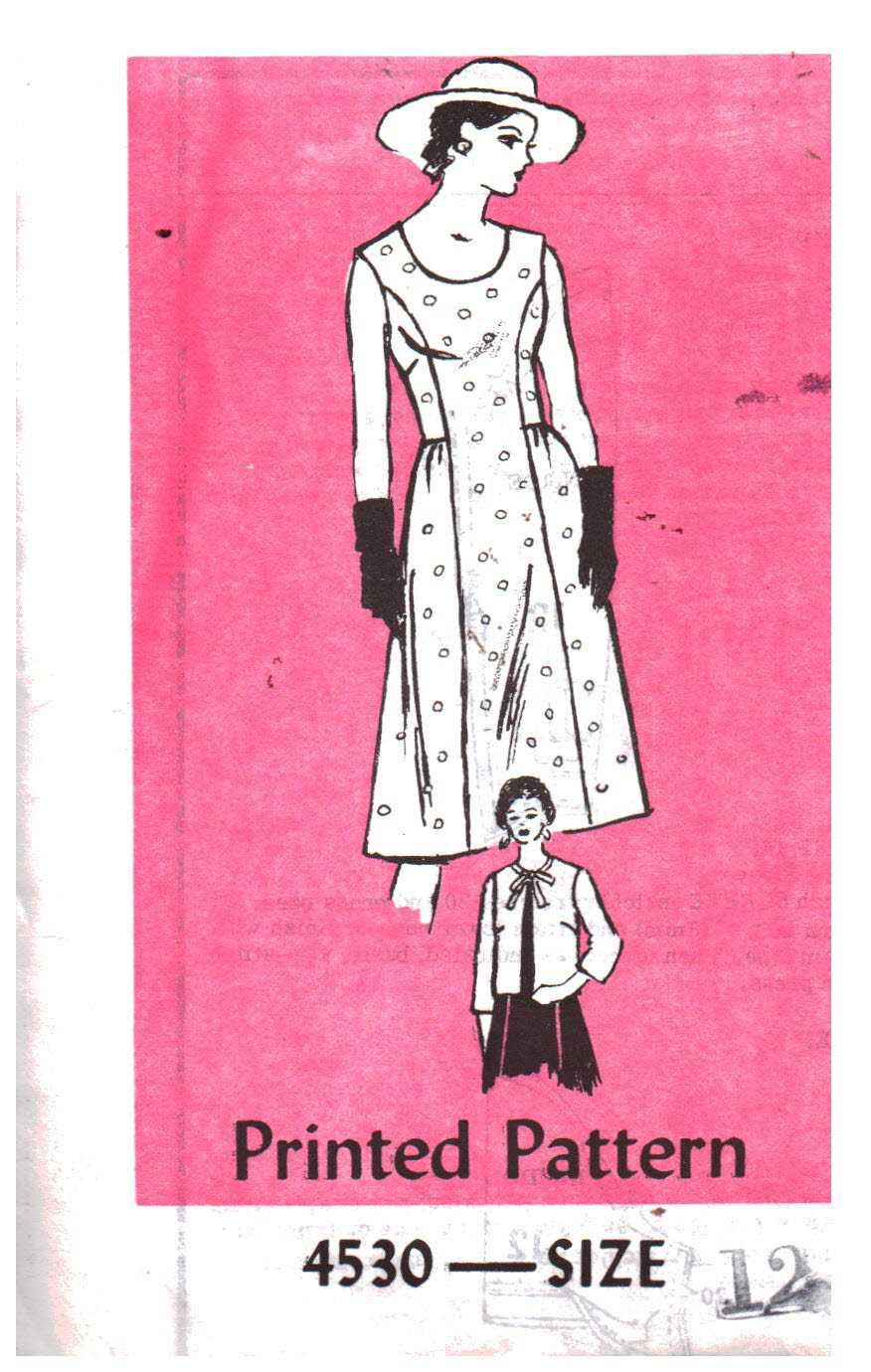 Reader Mail 4530 Dress, Jacket Size: 12 Uncut Sewing Pattern