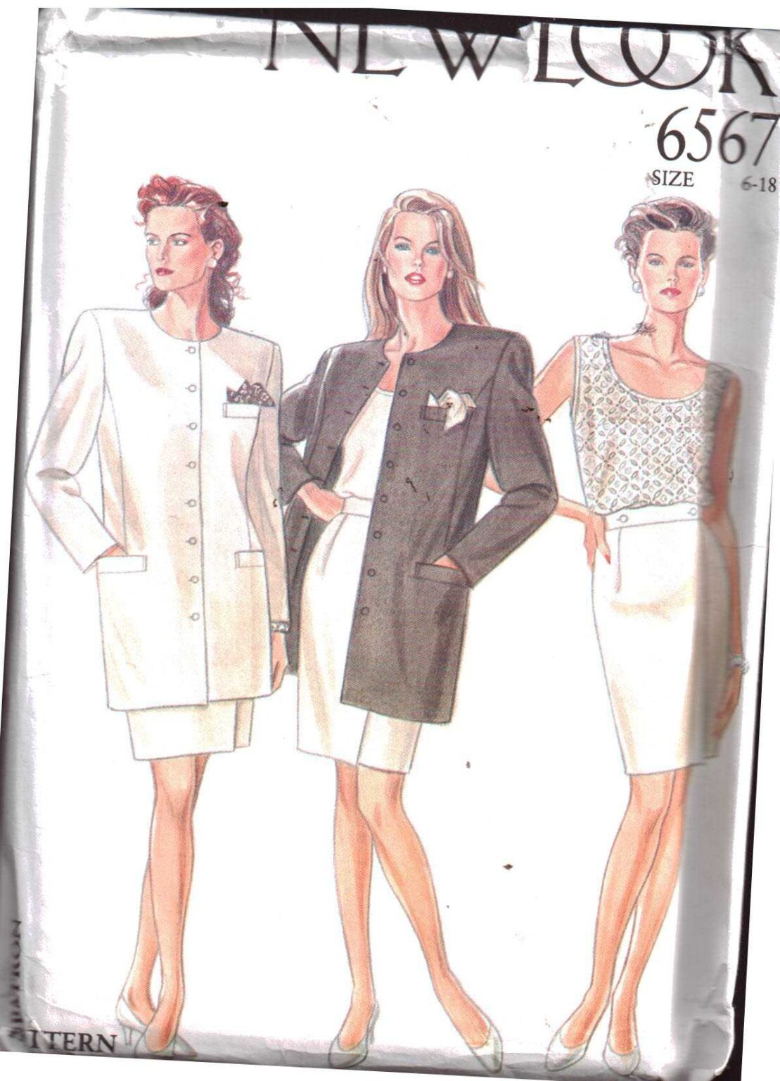 New Look 6567 Skirt, Top, Jacket Size: 6-18 Uncut Sewing Pattern
