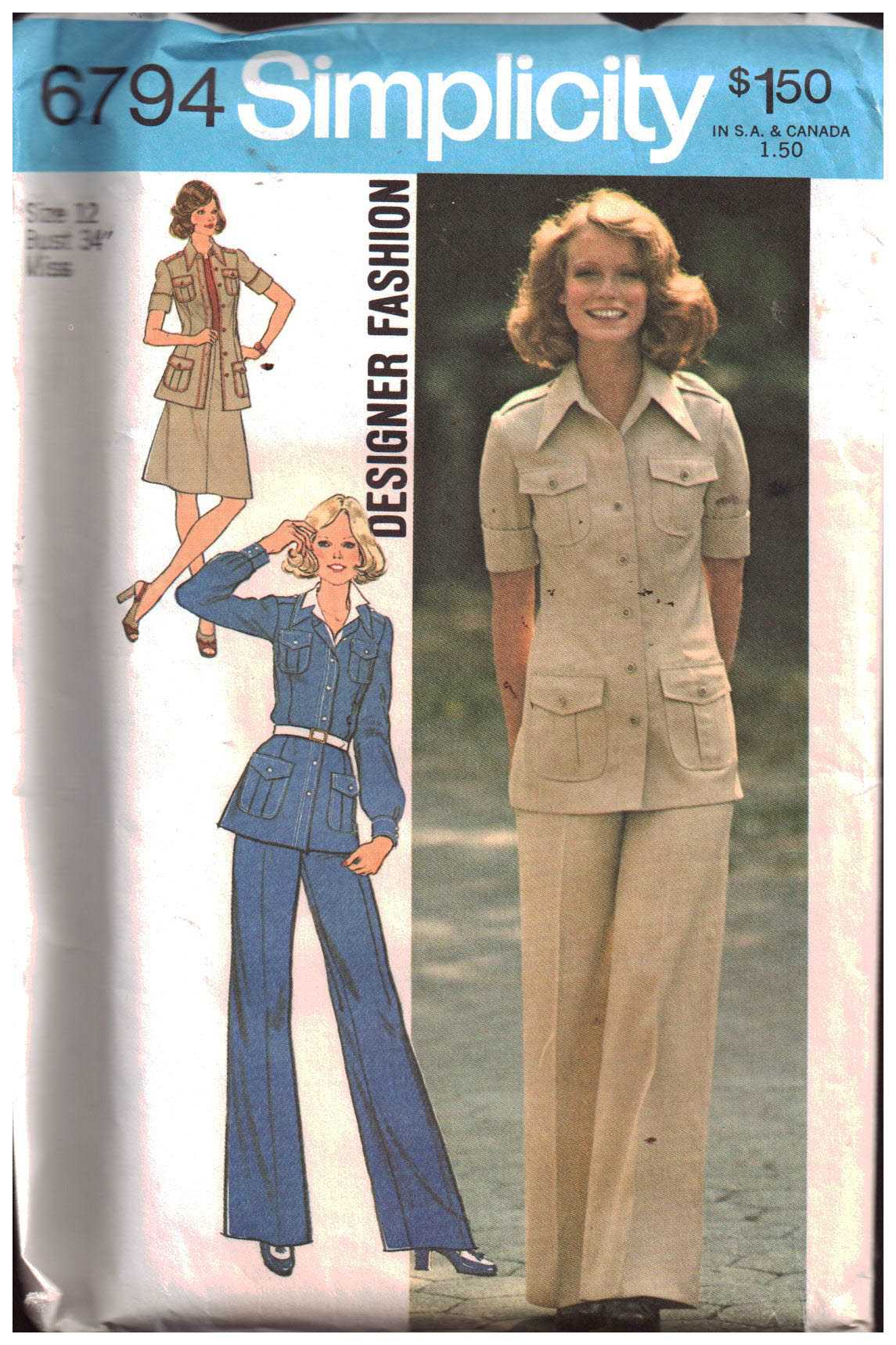 Simplicity Sewing Pattern 5144. Uncut Pattern. Vintage Suit and Overblouse  Pattern. - Etsy