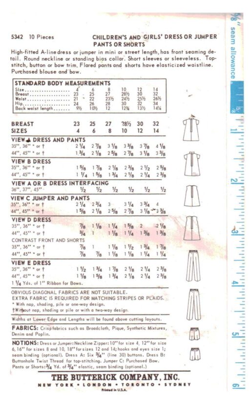 Butterick 5342 a