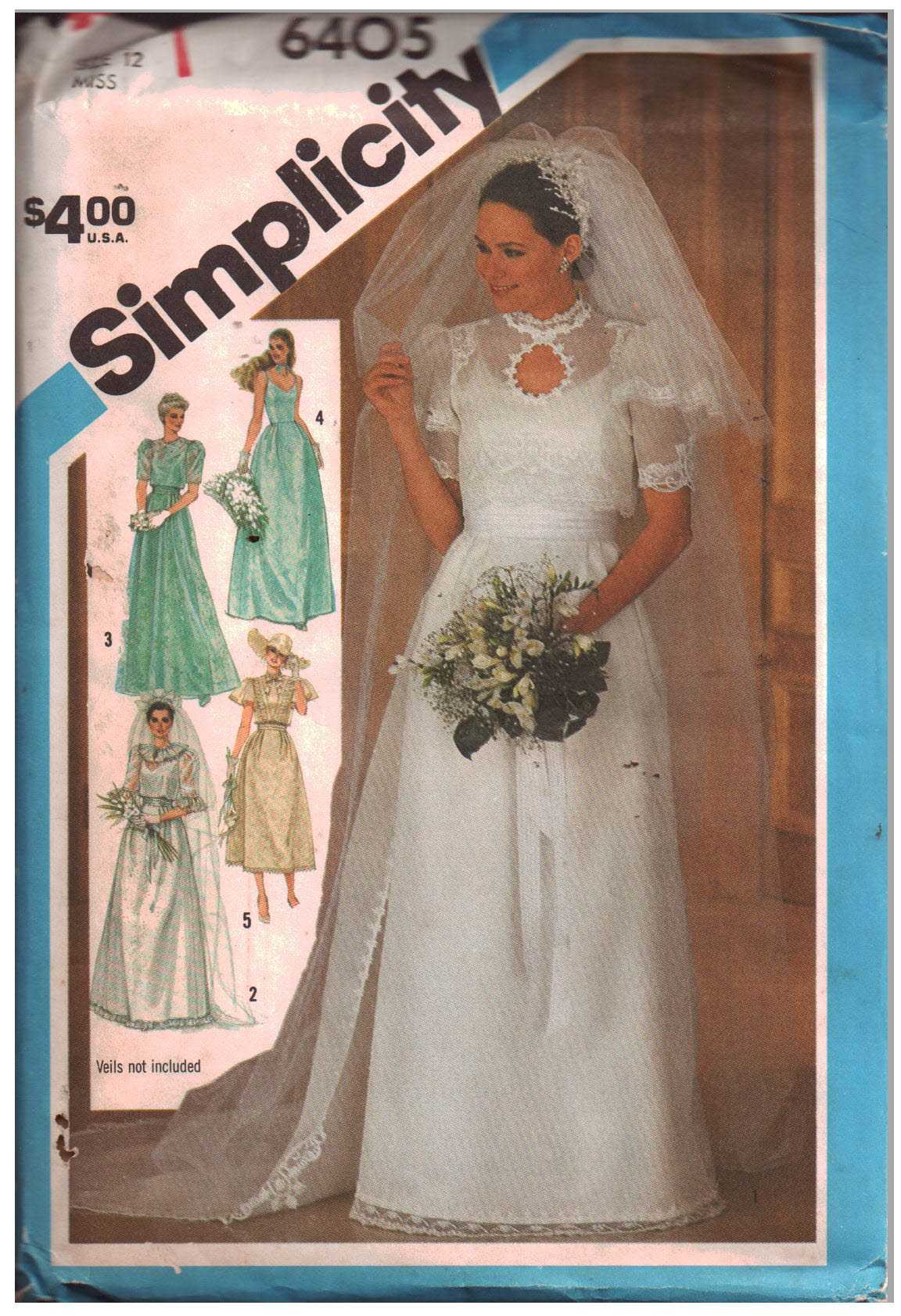 Butterick 4646. Vintage 1980s wedding dress pattern – the vintage pattern  market