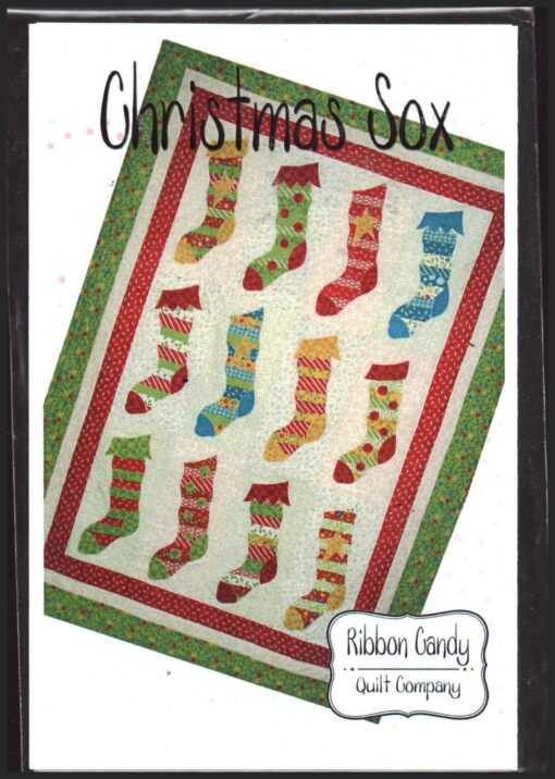 Ribbon Candy Quilt Company Christmas Soxs