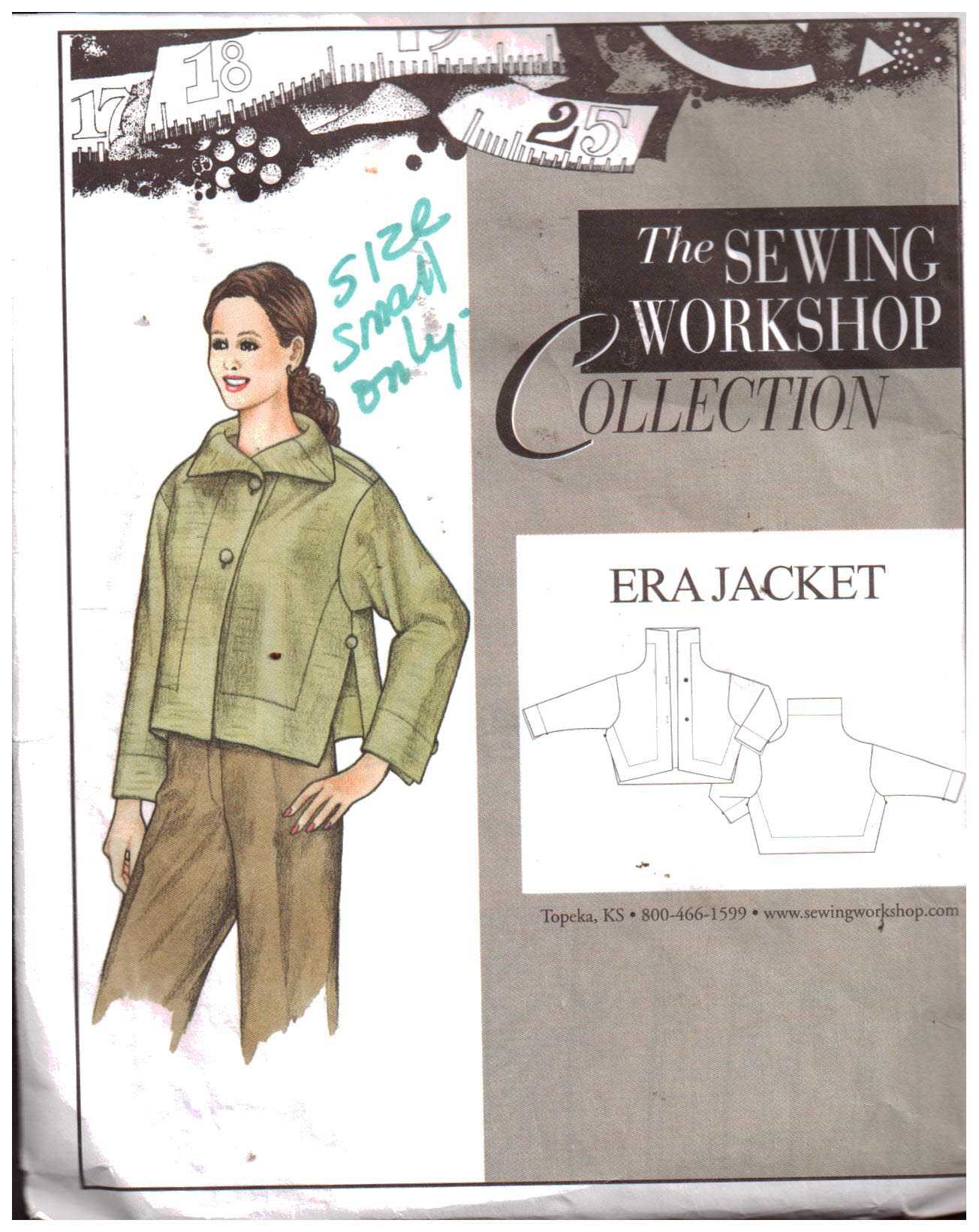 The Sewing Workshop Era Jacket Size: Small Used Sewing Pattern