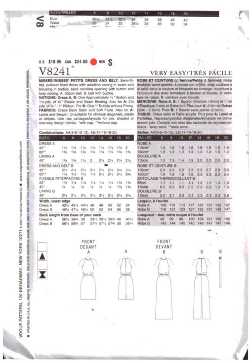 Vogue V8241 1