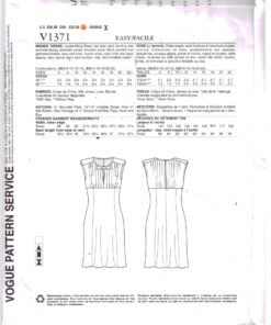 Uncut /FF Vogue V1253 Tracy Reese Misses Lined Dress Sewing Pattern   Size 6-12 or 12-18