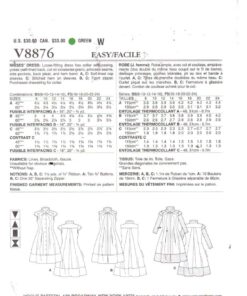Vogue V8876 1