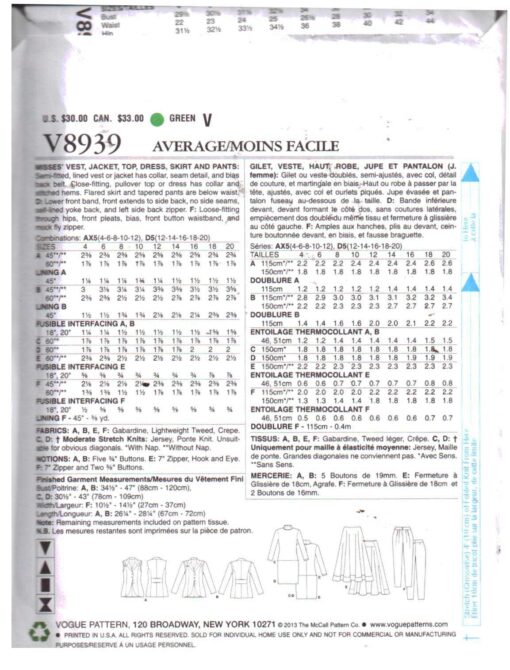 Vogue V8939 1