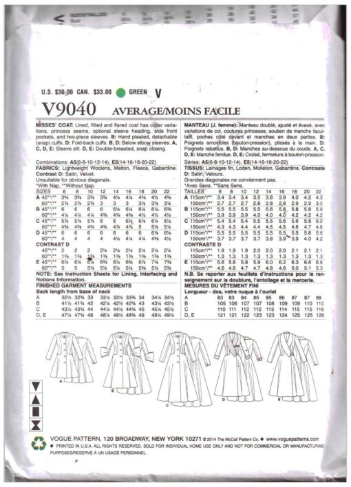 Vogue V9040 1