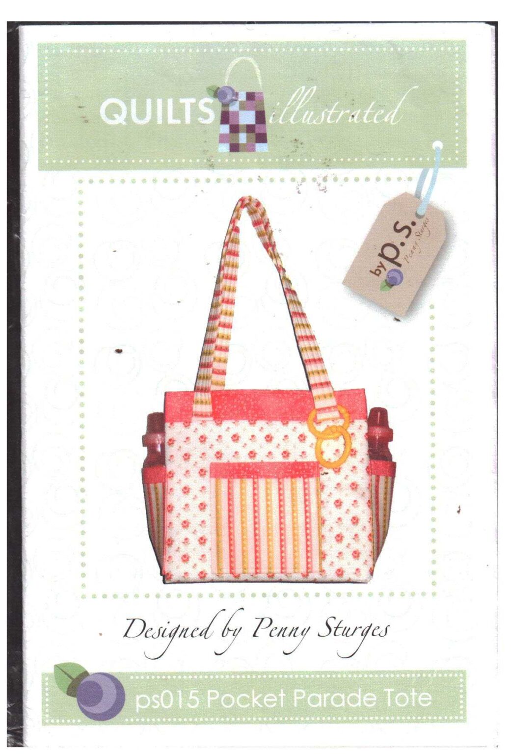 Quilts Illustrated PS015 Pocket Parade Tote by Penny Sturges Size One
