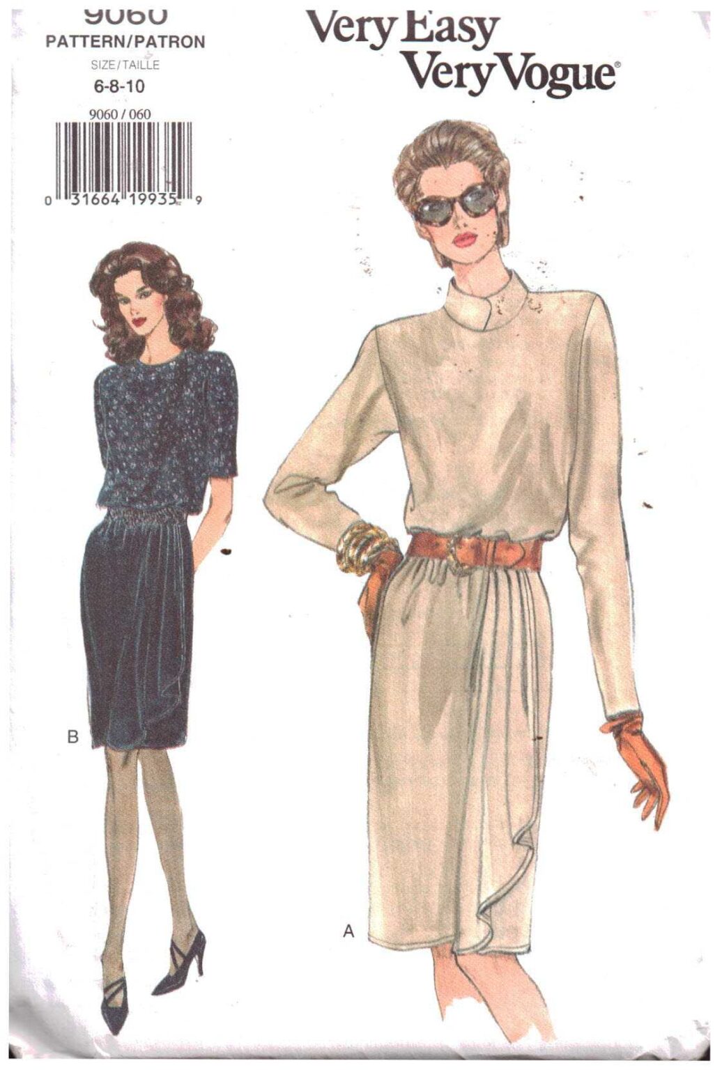 Vogue 9060 Dress Size: 6-8-10 Uncut Sewing Pattern