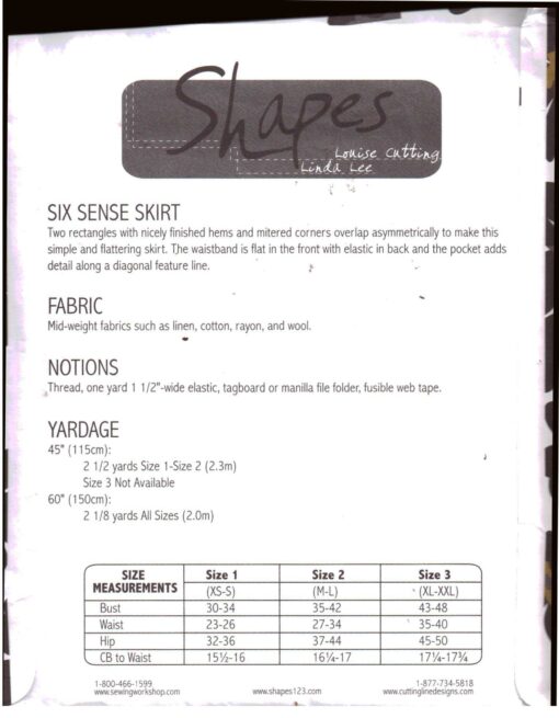 Shapes Six Sense Skirt 1