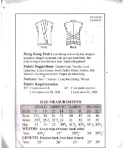 The Sewing Workshop Hong Kong Vest 1