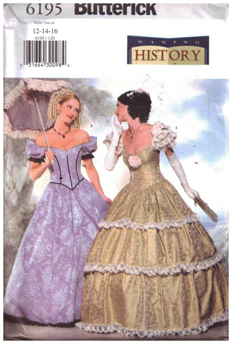 Butterick Butterick 6195 Misses Historical Costume- Southern Bell Size ...