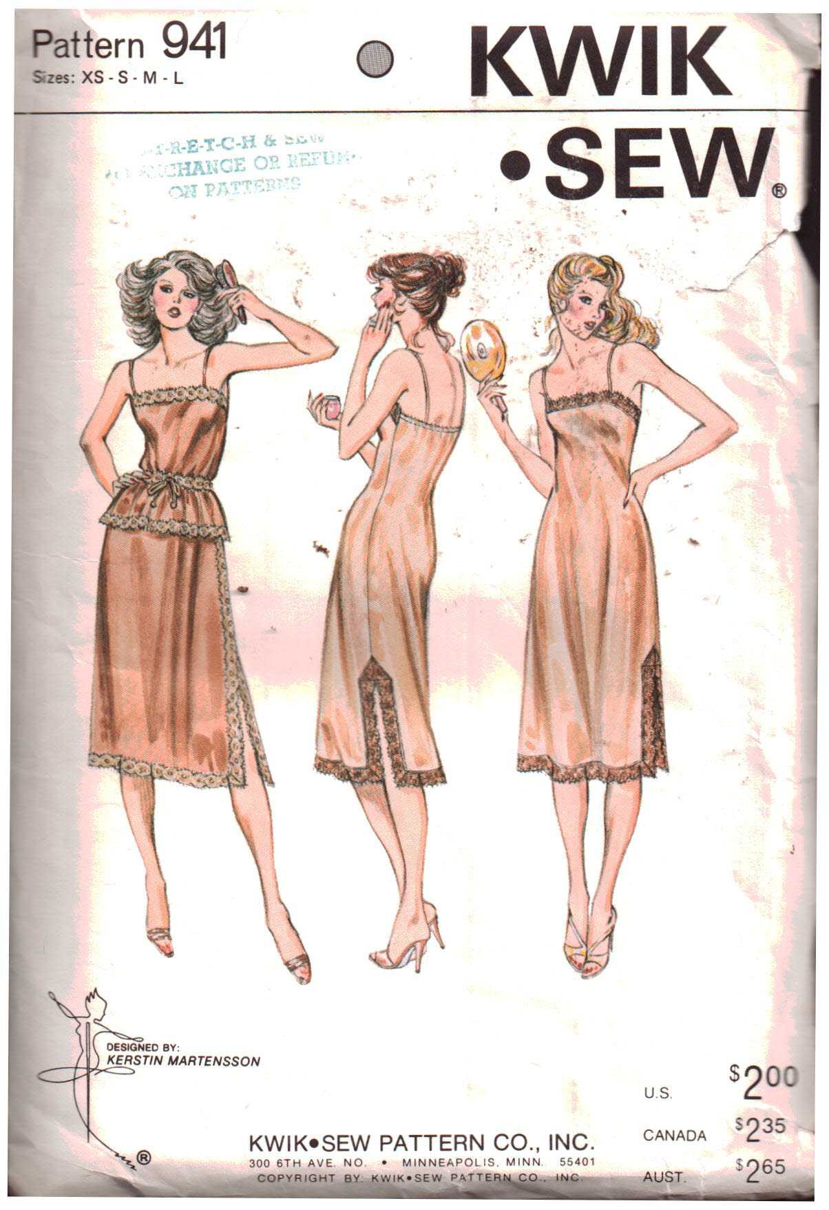  Simplicity 1930's Fashion Women's Vintage Bra and Panties  Sewing Patterns, Sizes 12-20 : Arts, Crafts & Sewing