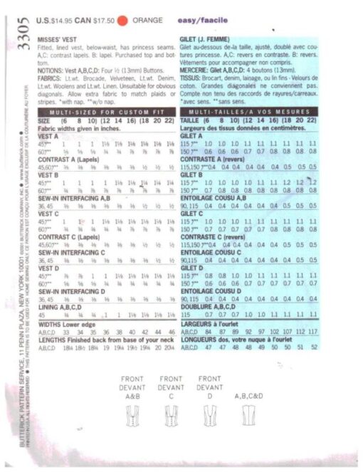 Butterick 3305 1
