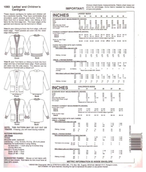 Stretch & Sew 1083 1