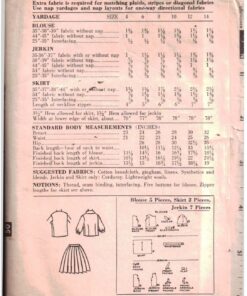 Alternative view of Advance 3269 Girl's Skirt, Top , Vest Size: 8 Used Sewing Pattern