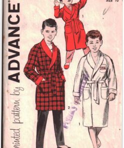 Advance 9214 Boy's Robe Size: 10 Uncut Sewing Pattern
