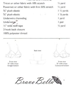 Alternative view of Bravo Bra #2 Size: 32-40 Uncut Sewing Pattern