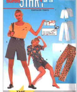 Burda 3216 Pants, Shorts Size: 8-26 Uncut Sewing Pattern