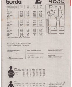 Alternative view of Burda 4835 Boy's Robe Size: 10-12-14J-16J Uncut Sewing Pattern