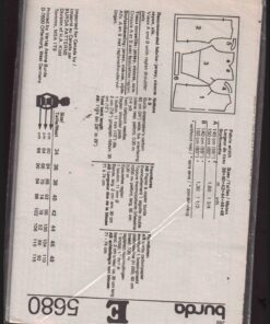 Alternative view of Burda 5680 Blouse Size: 12-40 Uncut Sewing Pattern