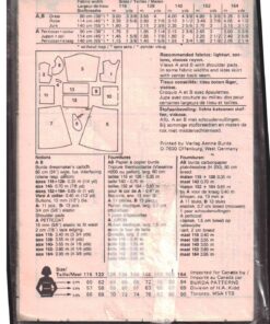 Alternative view of Burda 5747 Girl's Dress, Petticoat Size: 6-11J Uncut Sewing Pattern