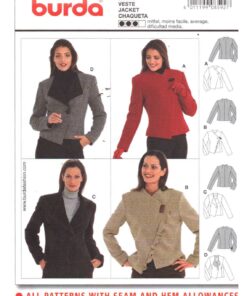Burda 8592 Jacket Size: 10-20 Uncut Sewing Pattern