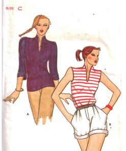 Butterick 3025 Blouse Size: 12-14-16 Used Sewing Pattern