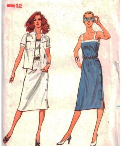 Butterick 3038 Dress, Jacket Size: 12 Uncut Sewing Pattern