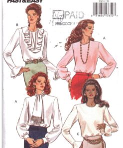 Butterick 3085 Blouse Size: 12-14-16 Uncut Sewing Pattern