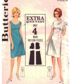 Butterick 3135 Dress Size: 14 Bust 34 Used Sewing Pattern
