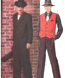 Butterick 3241 Men's Costume - Gangster/Mobb Suit Size: XS-XL Uncut Sewing Pattern