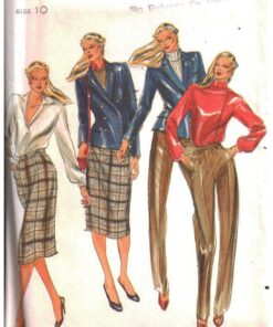 Butterick 3302 Jacket, Pants, Skirt Size: 10 Uncut Sewing Pattern