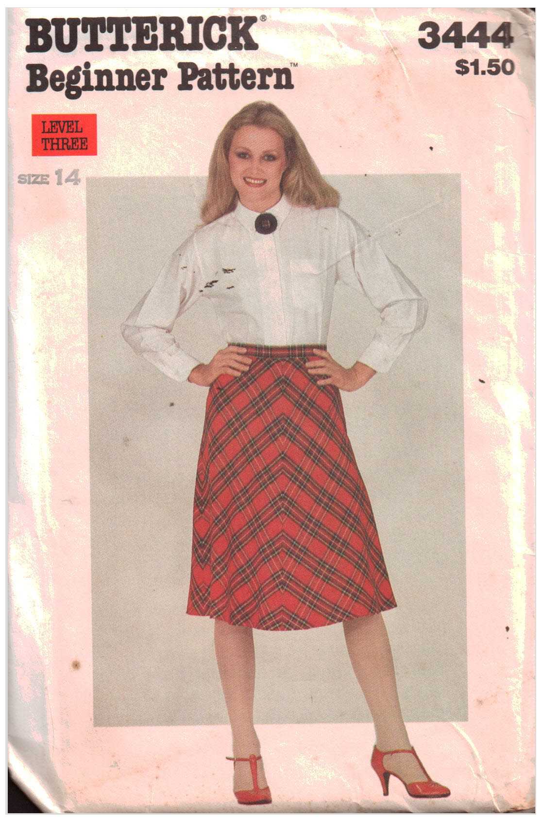 Butterick 3444 Skirt Size: 14 Uncut Sewing Pattern