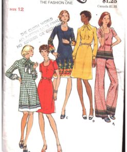 Butterick 3481 Dress, Top, Pants Size: 12 Used Sewing Pattern