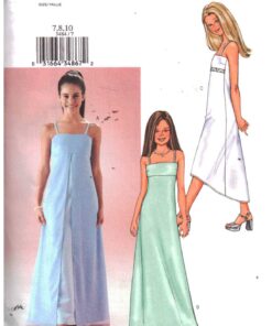 Butterick 3484 Girl's Dress Size: 7-8-10 Used Sewing Pattern