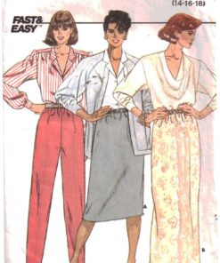 Butterick 3597 Skirt, Pants Size: 14-16-18 Used Sewing Pattern