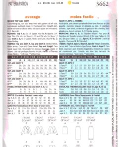 Alternative view of Butterick 3662 Top, Skirt Size: 18-20-22 Uncut Sewing Pattern