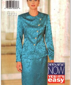Butterick 3733 Suit - Top, Skirt Size: 14-16-18 Uncut Sewing Pattern