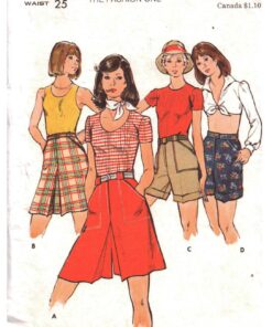 Butterick 3739 Pantskirt, Shorts Size: 25 Used Sewing Pattern