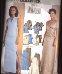 Butterick 3843 Top, Skirt Size: 14-16-18 Used Sewing Pattern