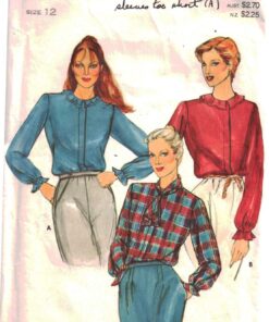 Butterick 3937 Blouse Size: 12 Used Sewing Pattern