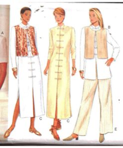 Butterick 3938 Vest, Dress, Tunic, Skirt, Pants Size: 6-8-10 Uncut Sewing Pattern