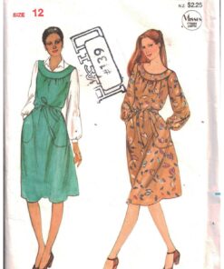 Butterick 3964 Dress, Jumper Size: 12 Used Sewing Pattern
