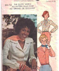 Butterick 4042 Blouse Size: 12 Used Sewing Pattern