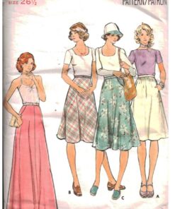 Butterick 4067 Skirt Size: 26.5 Used Sewing Pattern