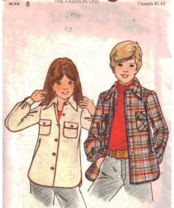 Butterick 4082 Girl's Shirt Jacket Size: 8 Used Sewing Pattern
